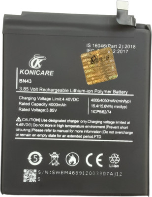 KONICARE Mobile Battery For  Xiaomi Redmi Note 4X (2016100) / Redmi Note 4 BN43 4050mAh
