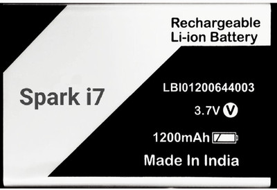 VEHUB Mobile Battery For  Compatible Lava Spark i7|| LBI01200644003 || 1200mAh