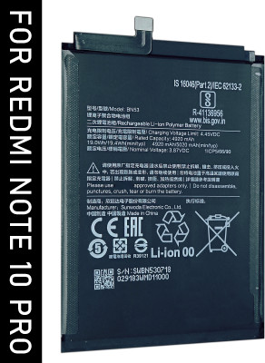 SUFO Mobile Battery For  Redmi Note 10 Pro - 5020mAh