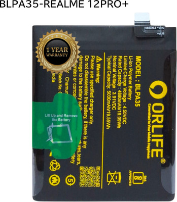 orlife Mobile Battery For  Oppo Realme 12 Pro 5G |BLPA35 ( 1 Year Replacement Warranty )