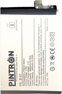 Pintron Mobile Battery For  VIVO Y17 / Y15 / Y12 / U10 B-G7 Mobile Battery For VIVO Y17/Y15/Y12/U10 B-G7 5000mAh with 90 Days Warranty