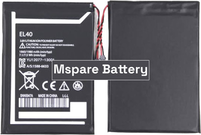 Mspare Mobile Battery For  Motorola Moto E 1st gen | Model EL40 {1980mAH}