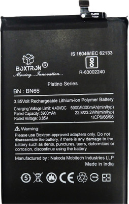 Boxtron Mobile Battery For  Original Xiaomi Redmi Poco C40, ( BN66 ), 6000mAh Capacity, 3.85V, 180 Days Replacement Warranty