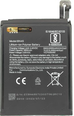 Zewon Mobile Battery For  Xiaomi Ml Redmi Note 5 Pro 6 Months Warranty*
