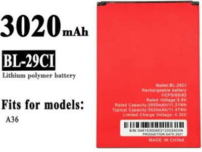 BKN Mobile Battery For  ITEL / itel ITEL A25 & A25 PRO BATTERY (BL-29Ci) 3020 MAH