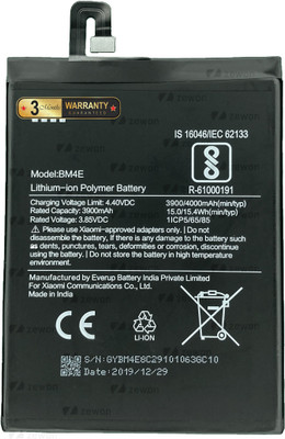 Zewon Mobile Battery For  Xiaomi Mi Poco F1 6 Months Warranty*