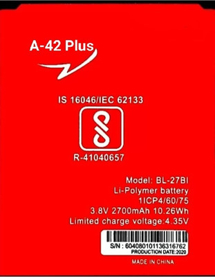Wokia-Electronics Company Mobile Battery For  Itel A-42 Plus II BL-27BI