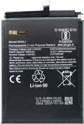 Zewon Mobile Battery For  Xiaomi Ml Redmi Note 8 Pro Battery 6 Months Warranty*