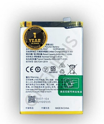 GILERINS Mobile Battery For  Realme Original BLP837 Battery for Realme 8 Pro RMX3081 with 1 Year Warranty