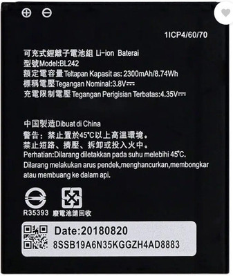 BRAVEHEART Mobile Battery For  Lenovo K3 A6000 A6000 PLUS BL242 | 3 Months Warranty