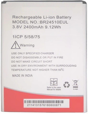 GIFFEN Mobile Battery For  INTEX Aqua Lions 2 ( BR24510EUL )