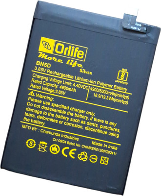 orlife Mobile Battery For  Xiaomi Redmi MI Note 11, 11S, BN5D (1 Year Replacement Warranty)