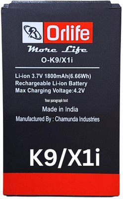 orlife Mobile Battery For  Karbonn K9, X1i K7, K9 Plus, K9+, K9N KT7 (1 Year Replacement Warranty)