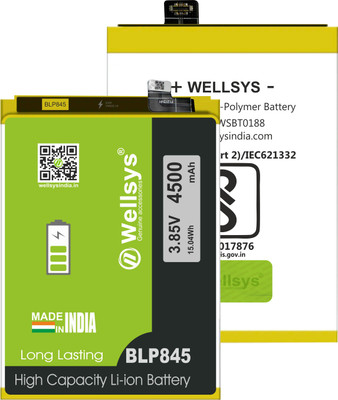 WELLSYS Mobile Battery For  OnePlus Nord CE 5G / 1+Nord CE (BLP845-4500mAh)