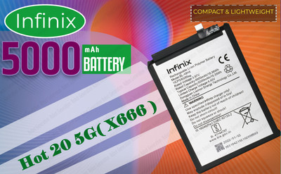 Infinix Mobile Battery For  BL 49HX Infinix Hot 20 5G / X666 -5000 mAh