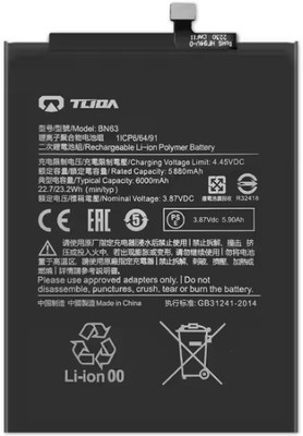 BRAVEHEART Mobile Battery For  Xiaomi Redmi 10 / 10 Prime (BN63) 6000mAh