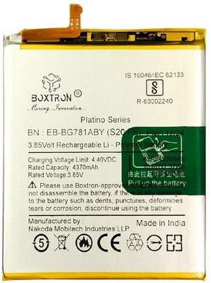 Boxtron Mobile Battery For  Samsung Galaxy S20 FE Platino Series 3.85V 4370mAh Li-Polymer Battery for Mobile Phone 180 Days Warranty