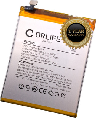 orlife Mobile Battery For  Oppo Realme 1, BLP665 (Oppo F7 Youth) CPH1859/CPH1861 (1 Year Replacement Warranty)