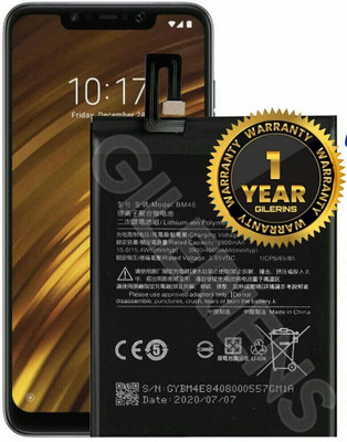 GILERINS Mobile Battery For  Xiaomi Original BM4E Battery for Xiaomi Poco Phone F1 with 1 Year Warranty