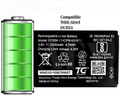 AEV Mobile Battery For  Airtel H12348 / DC024 / WD670 Compatible For Reliance Jio Airtel My WiFi AMF-311WW 4G Hotspot/ZTE Wipod Airtel 4G Hotspot