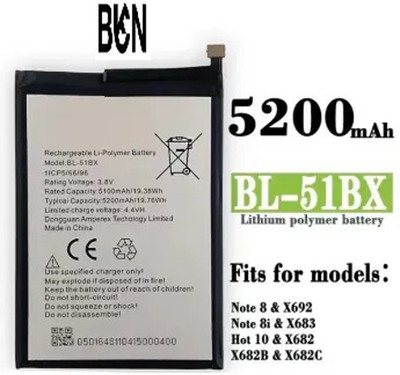 BKN Mobile Battery For  INFINIX BL-51BX Original Mobile Battery for Infinix Note 8 X692, Infinix Hot 10