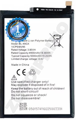 GILERINS Mobile Battery For  Infinix BL-49GX Infinix Hot 11S / NOTE 10 / Note 7/ X690 / X657 with 1 Year Warranty