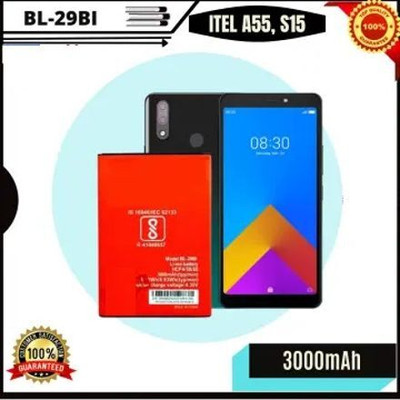 PARADISEECOM Mobile Battery For  ITEL / itel ORIGNAL ITEL A55 /S15 & S15 PRO BATTERY ORIGNAL 3000 MAH (BL-29bi)