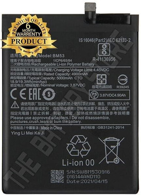 THE BATTERY STORE Mobile Battery For  Redmi Mi 10T 5G /10T Pro 5G /M2007J3SY,/ M2007J3SG Battery with 6 Month Warranty