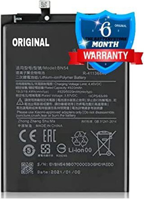THE BATTERY STORE Mobile Battery For  REDMI Original BN54 battery for Redmi note 9