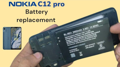 BKN Mobile Battery For  NOKIA NOKIA C12 PRO ORIGNAL BATTERY (BL-38Ci) 3850 MAH