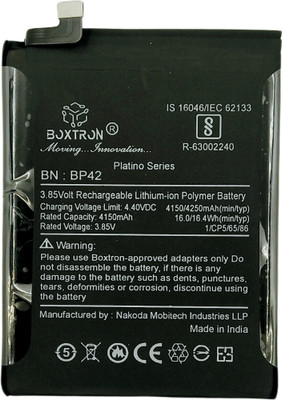 Boxtron Mobile Battery For  original Xiaomi Mi 11 Lite 5G BP42 4250mAh Li-polymer Battery 3.85V 180 days Replacement Warranty