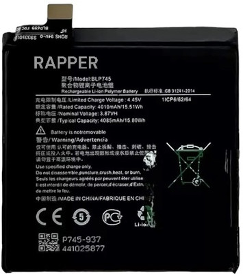 RAPPER Mobile Battery For  One plus 7T Pro BLP745 (4085mAH)