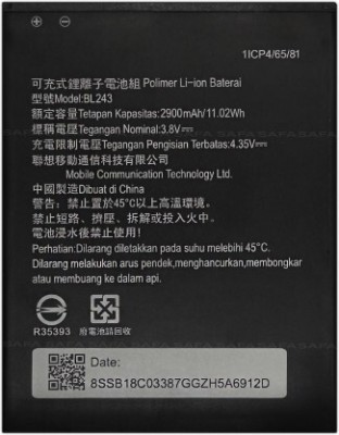 NAFS Mobile Battery For  Lenovo K3 Note / Lenovo A7000 Turbo - 3000MAh BL243