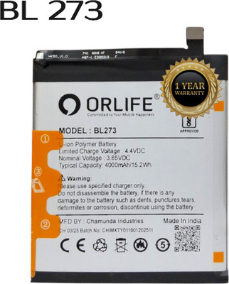 orlife Mobile Battery For  Lenovo K8 Plus Mobile battery