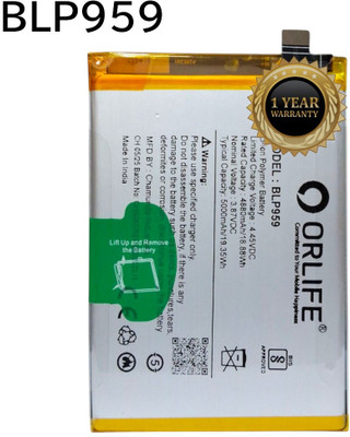 orlife Mobile Battery For  Oppo Reno 8T 4G |BLP959( 1 Year Replacement Warranty )