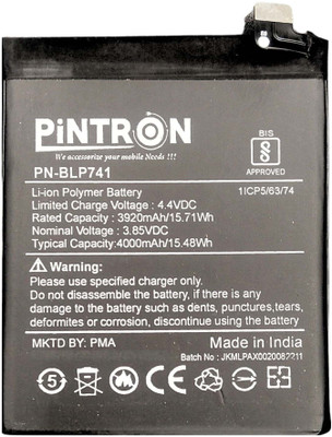 Pintron Mobile Battery For  Realme XT/Realme X2 RMX1921 RMX1992, RMX1993, RMX1991 Mobile Battery For Realme XT/Realme X2 RMX1921 RMX1992, RMX1993, RMX1991, BLP741