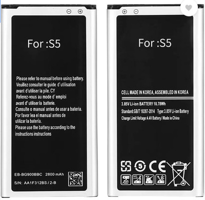 BRAVEHEART Mobile Battery For  SAMSUNG galaxy s5 EB-BG900BBE/EB-BG900BBC | 3 Months Warranty