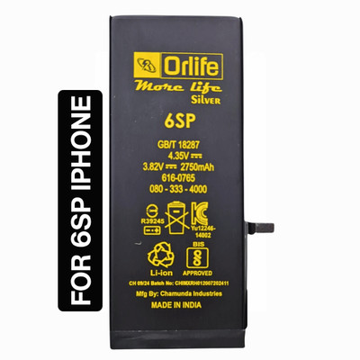 orlife Mobile Battery For  iPhone 6s Plus A1634 A1687 A1699 (1 Year Replacement Warranty)