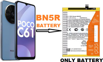 BKN Mobile Battery For  XIAOMI / REDMI ORIGNAL MOBILE BATTERY FOR MI /XIAOMI / POCO C61 MOBILE (BN5R) 5000 MAH