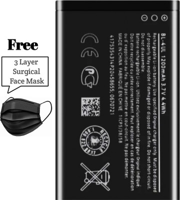 TokTon Mobile Battery For  NOKIA 3310 DS / 5310 DS 2020 / BL-4UL 1200mAh | Free Pollution Mask For Men Women Kids
