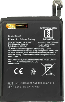 Zewon Mobile Battery For  Xiaomi Ml Redmi Note 5 Pro 6 Months Warranty*