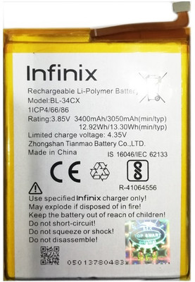 Infinix Mobile Battery For  BL 34CX Infinix Smart 3 Plus
