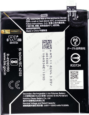 Zewon Mobile Battery For  Google Pixel 3a G020A G020E G020B Battery 6 Months Warranty*