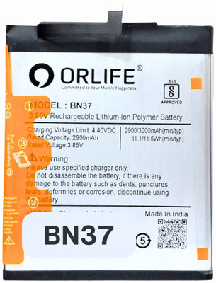 orlife Mobile Battery For  Xiaomi 6 , 6A, BN37 (1 Year Replacement Warranty)