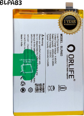 orlife Mobile Battery For  Oppo Realme C61 / C63 |BLPA83 ( 1 Year Replacement Warranty )