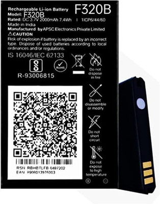 SANNO WORLD Mobile Battery For  Mobile Battery for LYF JIO Phone 1 (KEYPAD) for All Models LYF F61F F20 F30C F41T F61 F81F F81E F50Y F120B F91M F101K F200 F220B (2000mAh)