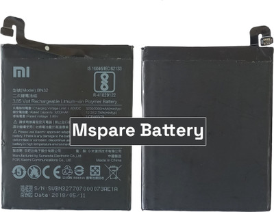 Mspare Mobile Battery For  Xiaomi Redmi 4 | Model BN32 {3300mAH}
