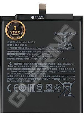 GILERINS Mobile Battery For  Redmi Original BN3A Battery for Redmi Go Battery with 1 Year Warranty