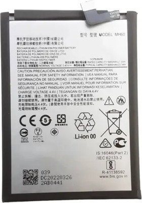 ROSKET Mobile Battery For  Motorola Moto G60 MH60 6000 mAh