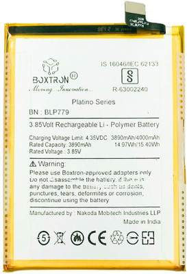 Boxtron Mobile Battery For  Original BLP-779 Oppo A92s A93, F17 Pro, Reno 4Z, Reno 4 Lite Battery 4000 mAh, Lithium Polymer Battery / 3.85 V / 180 Days Replacement Warranty